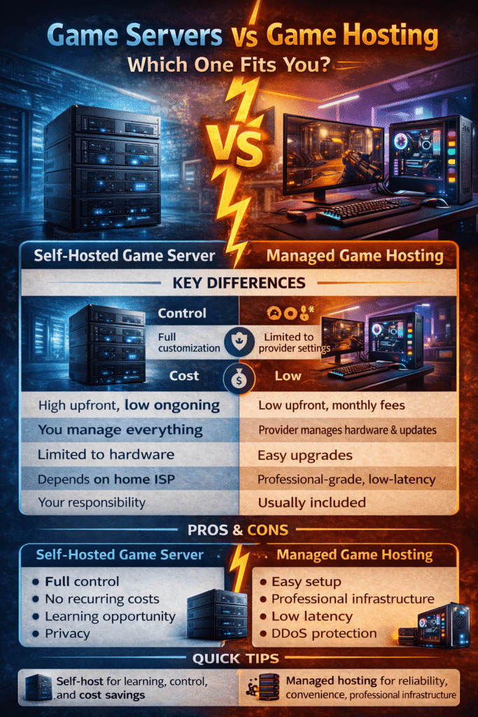 Game Server vs Game Hosting